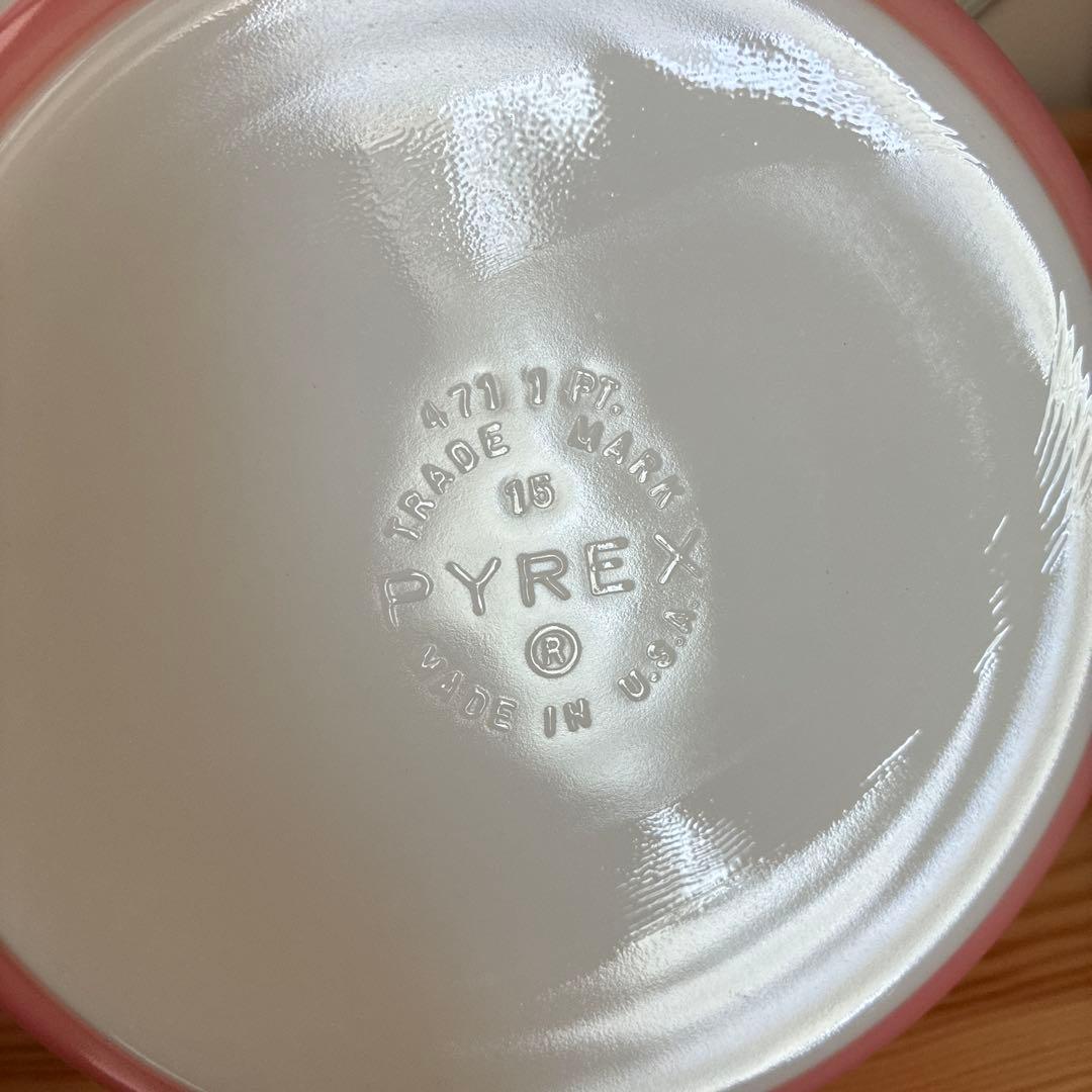 オールドパイレックス　キャセロール　ヴィンテージ　ピンクグースベリー　昭和レトロ