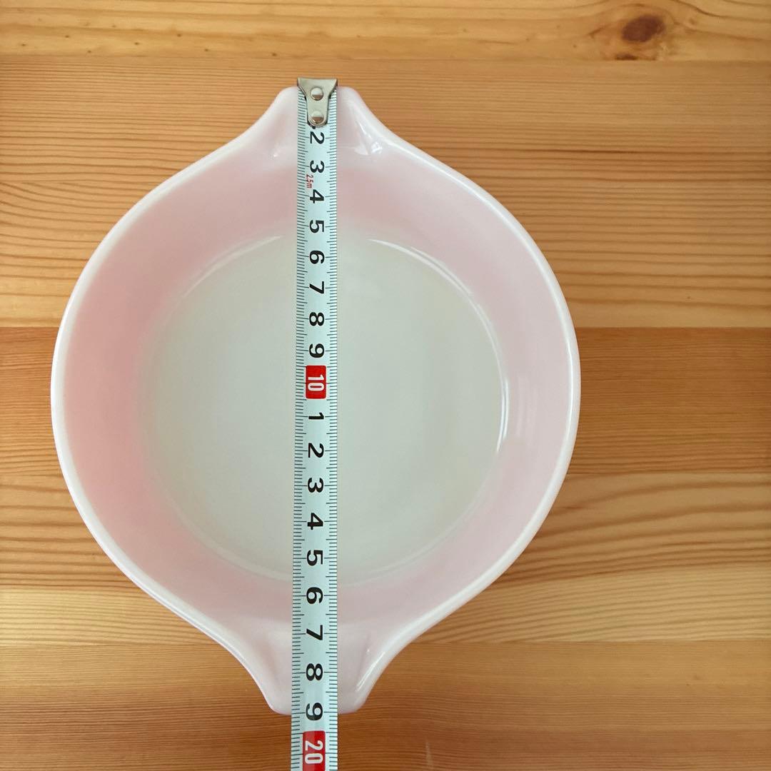 オールドパイレックス　キャセロール　ヴィンテージ　ピンクグースベリー　昭和レトロ