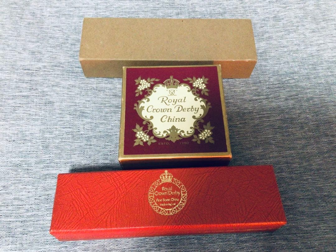 英国 ロイヤルクラウンダービー ビンテージ Posy 花柄模様 茶器2点 未使用