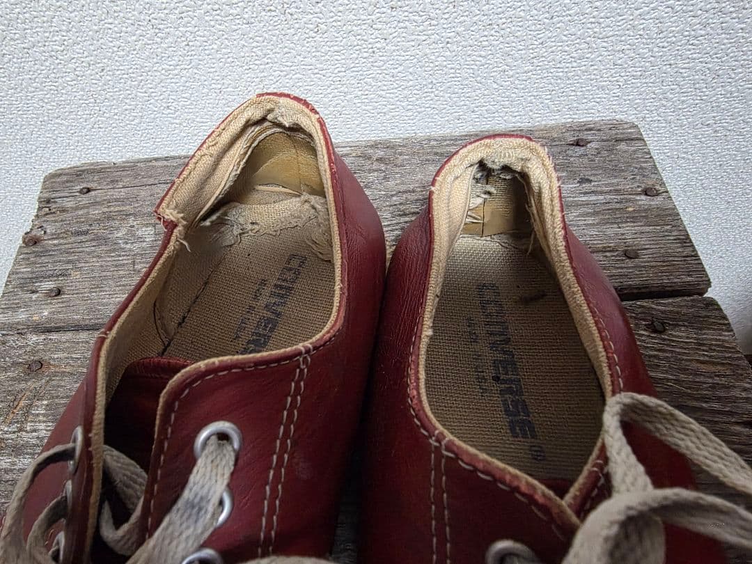 90S コンバースジャックパーセル レッド 26.5cm USA製　ヴィンテージ