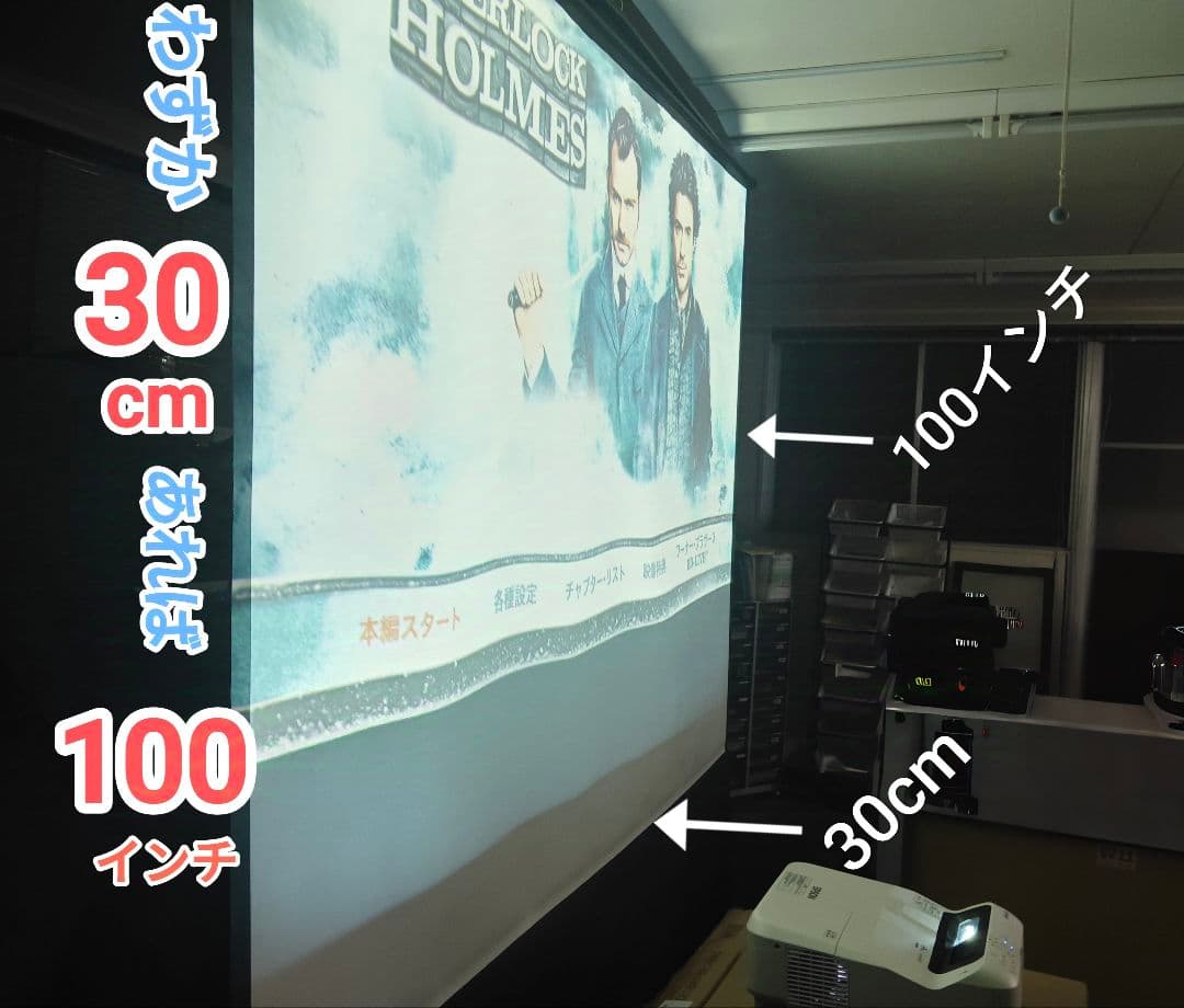 純正リモコンEB-685WT プロジェクター30cmホームシアター250H管18