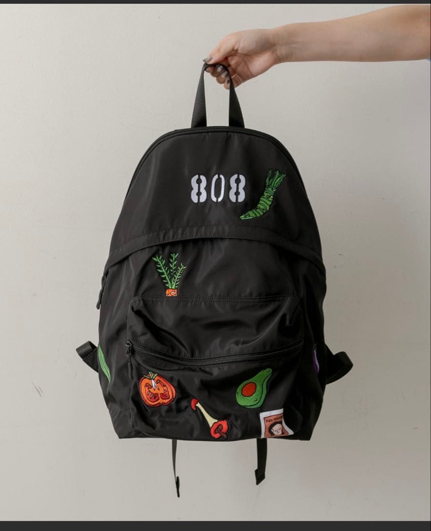 【美品】ear×KEN NAKAYAMA 808 刺繍リュック 黒｜即発送