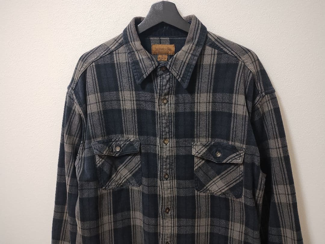 ST JOHN’S BAY セントジョンズベイ ネルシャツ ヘビネル XL