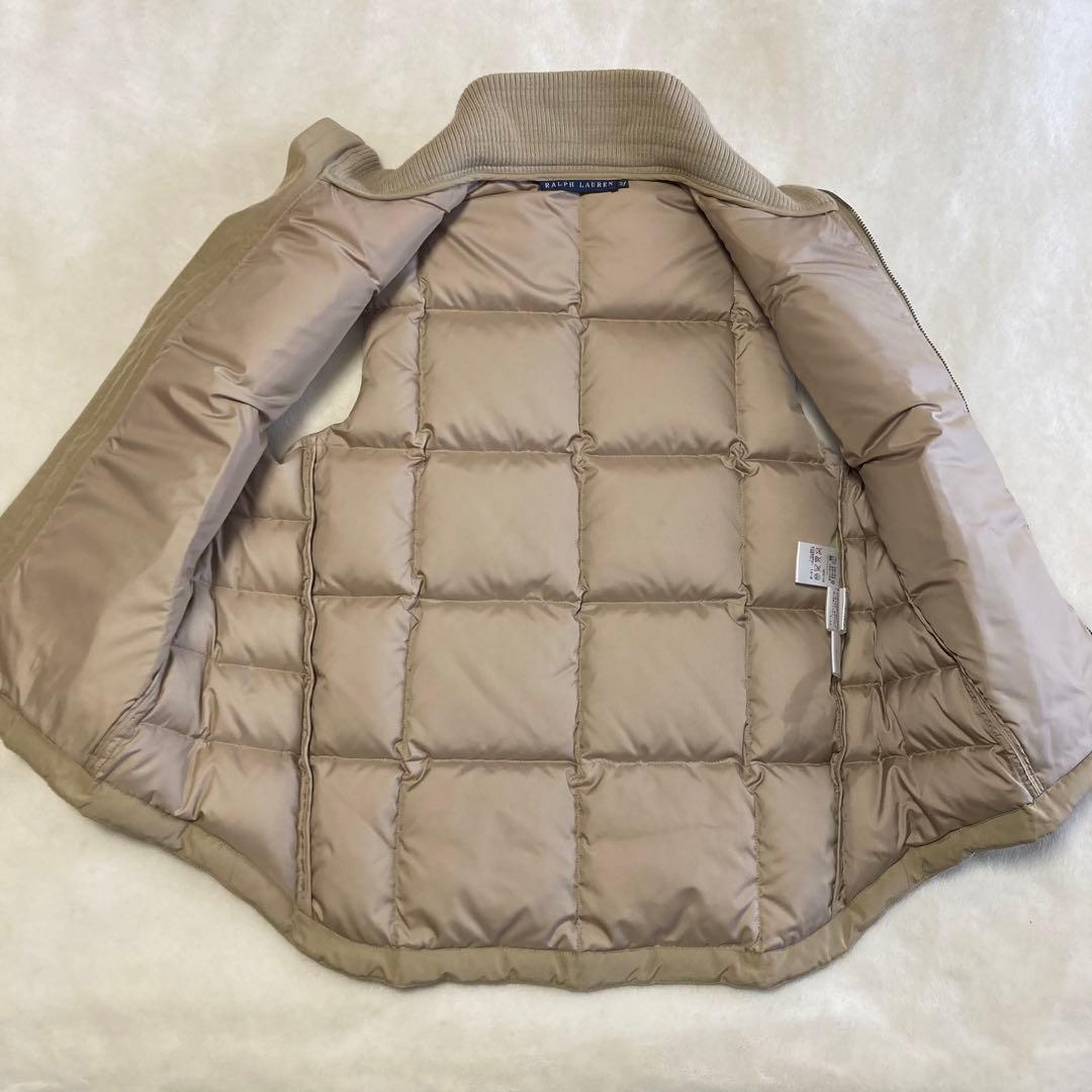 未使用級 ラルフローレン ニットダウンベスト ベージュ