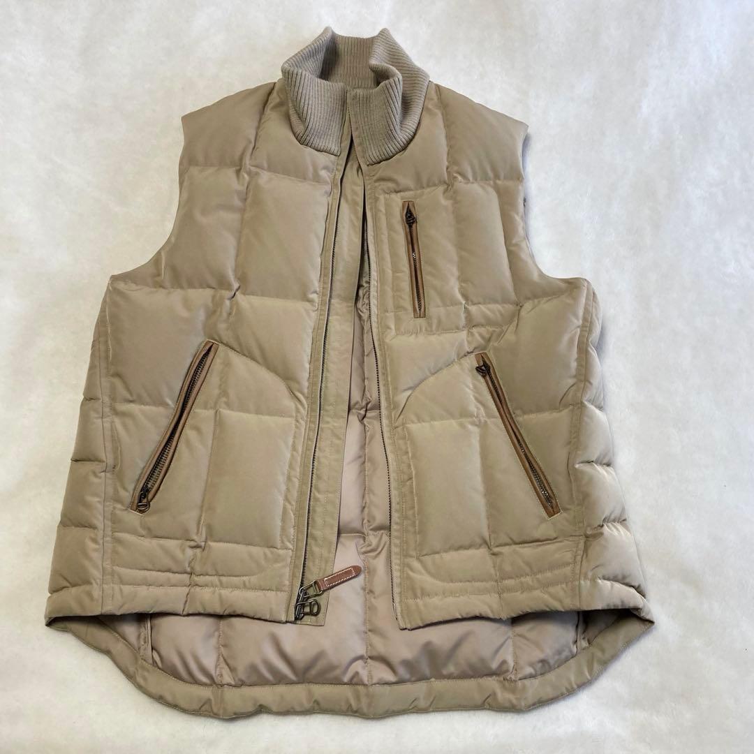 未使用級 ラルフローレン ニットダウンベスト ベージュ