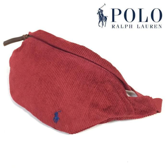 新品 タグ付き ポロラルフローレン コーデュロイ ウエストパック ウエストバッグ