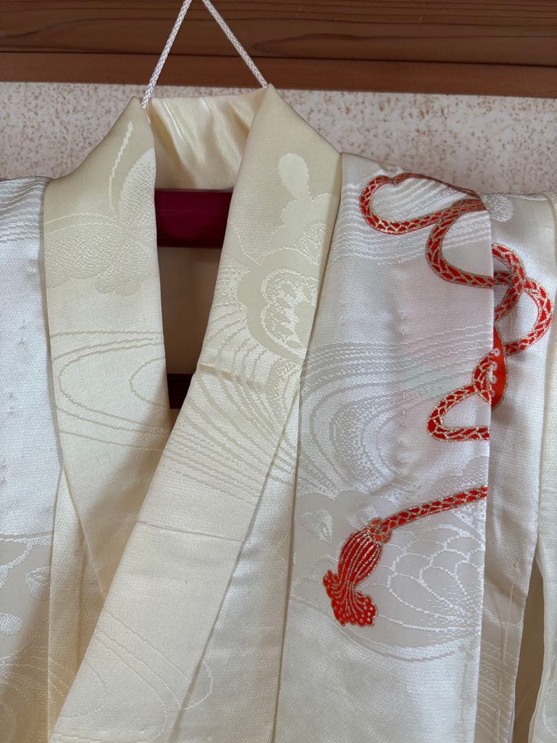 【値下げ】7歳　女の子用フルセット　裾除け　正絹　七五三　金刺繍入り　他小物付き