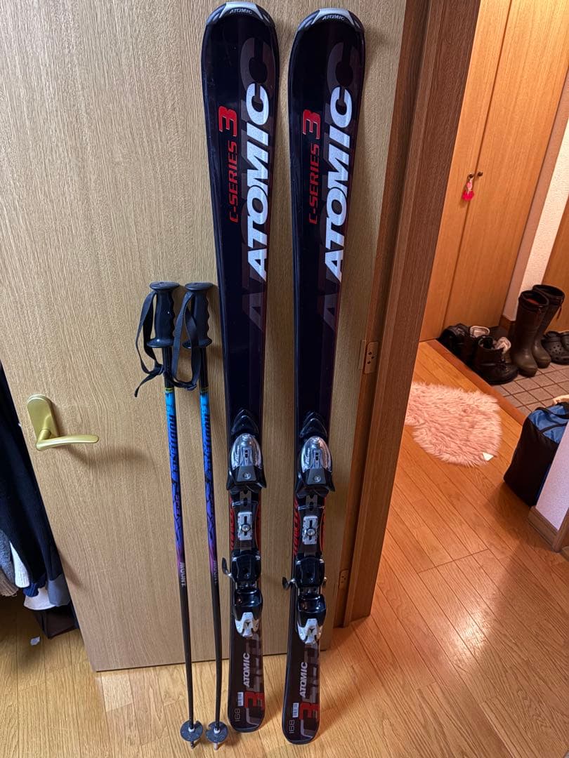 ATOMIC Sシリーズ3 スキーセット 168cm、26.0〜26.5