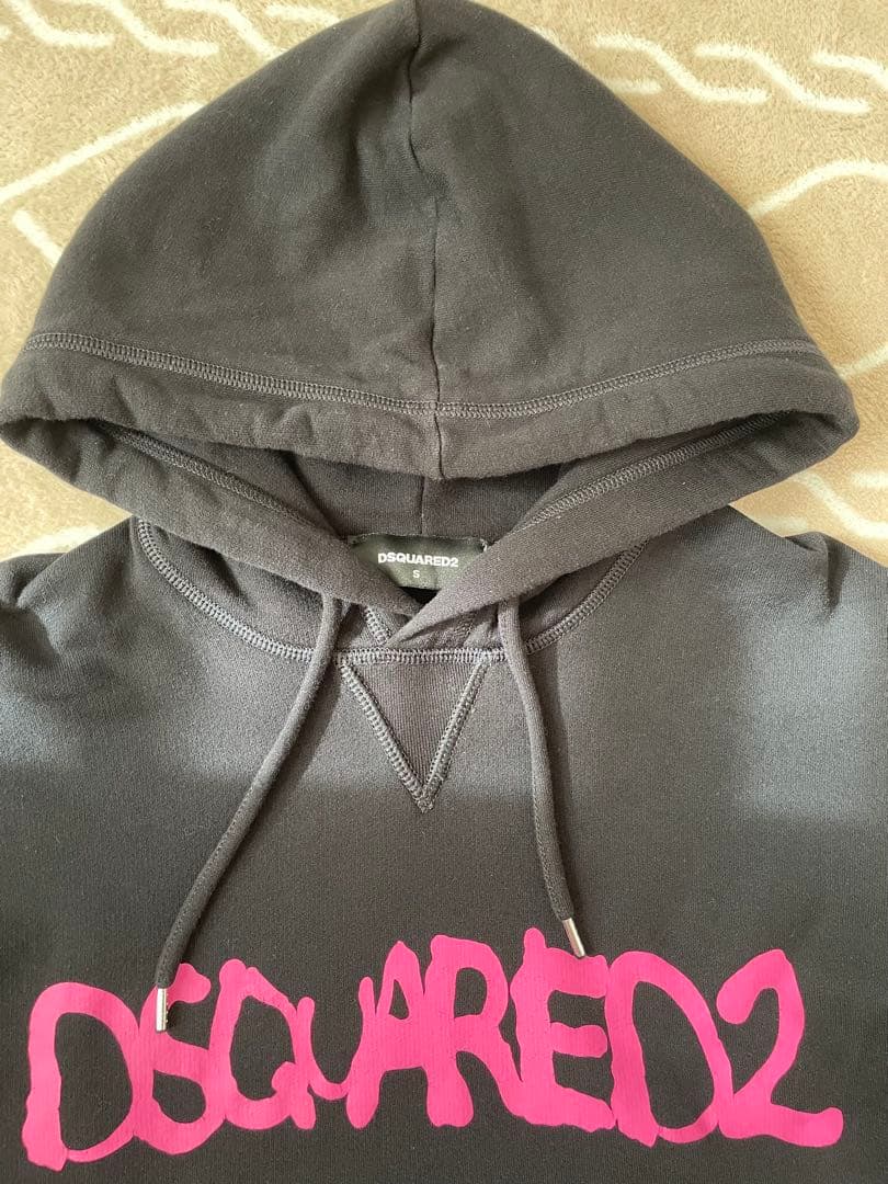 (新品) DSQUARED2 ディースクエアード ロゴパーカー　フーディ