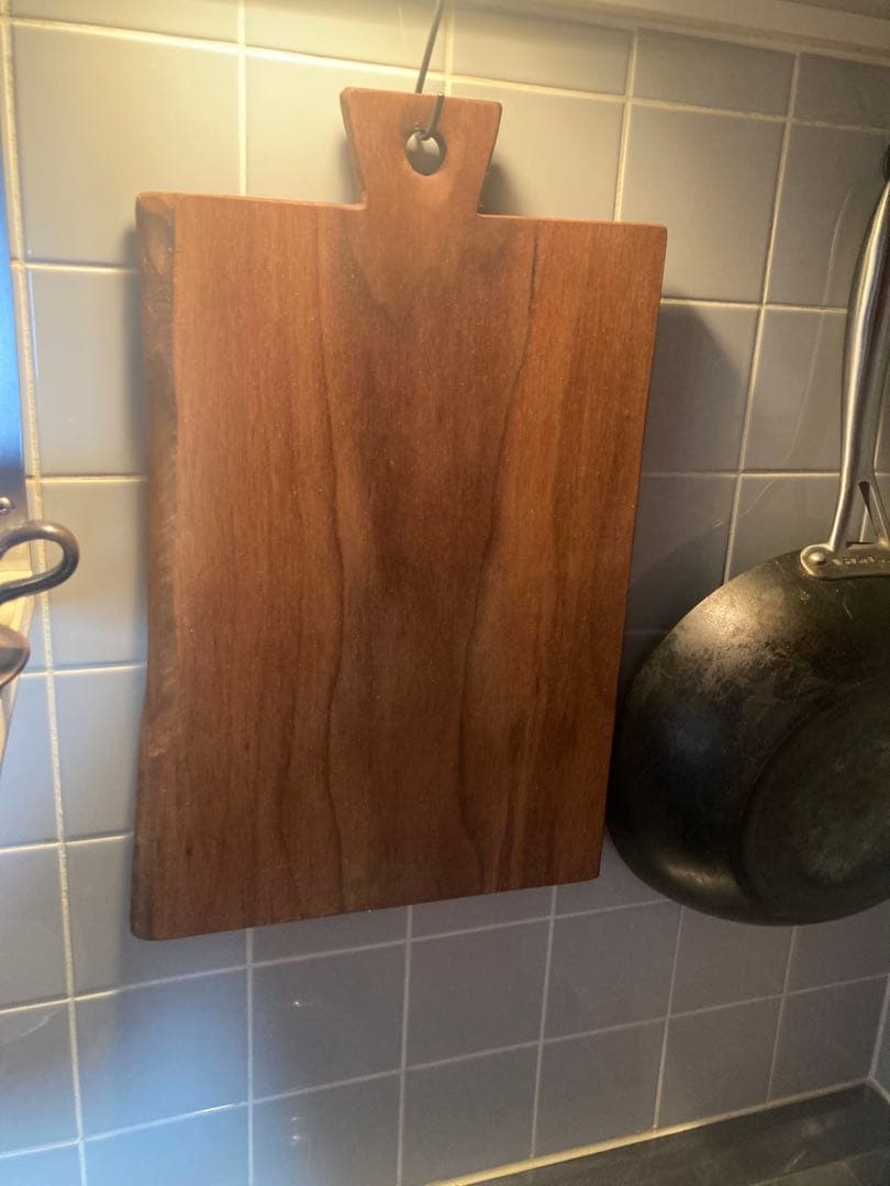 送料込○希少ブラックウォールナット天然木まな板カッティングボード