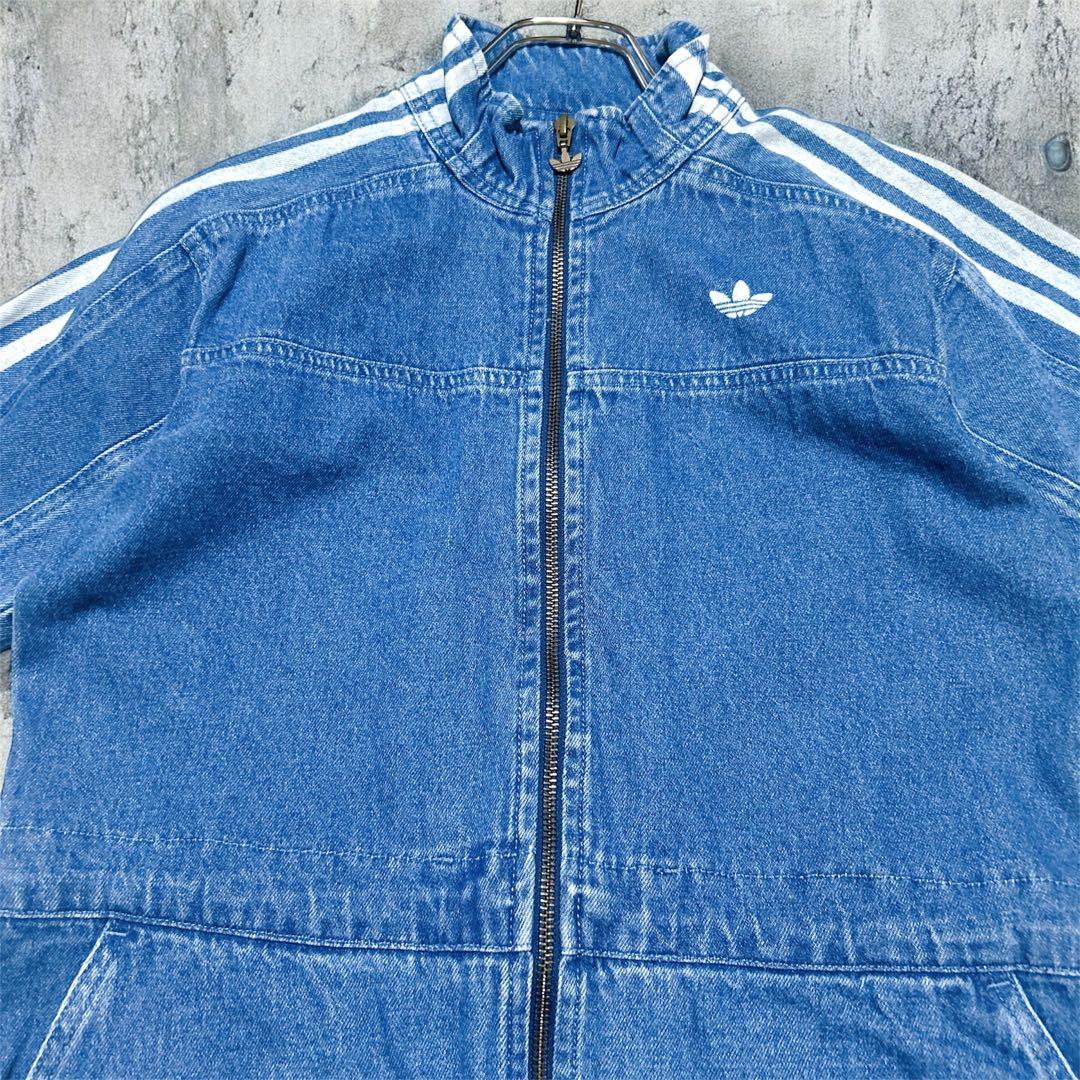 adidas NiziUマヤ着用 あのちゃん着用 ジャンプスーツ デニム M