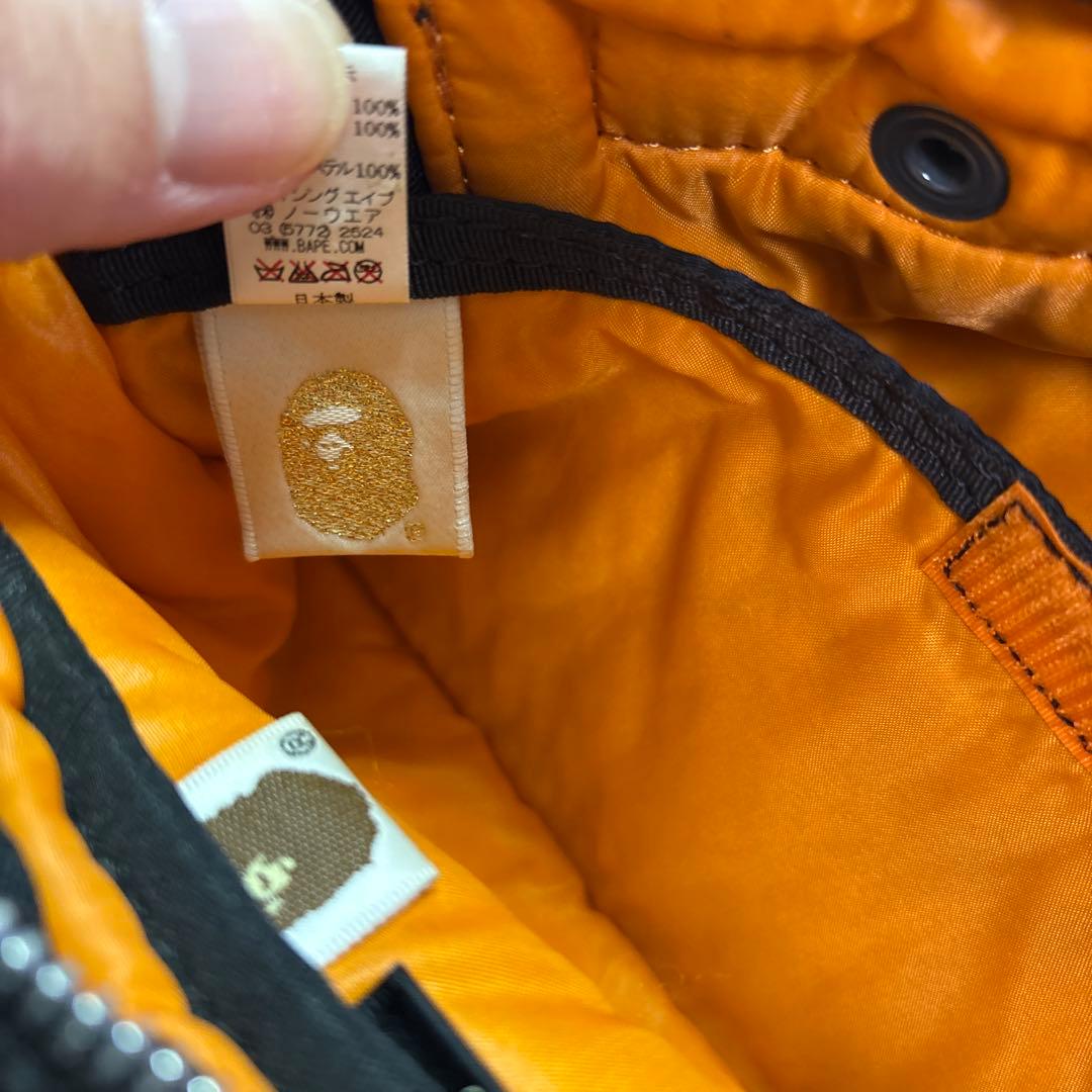 J*K様 希少 ポーター×エイプ コラボ ボディバッグ ウエストポーチ ブラック