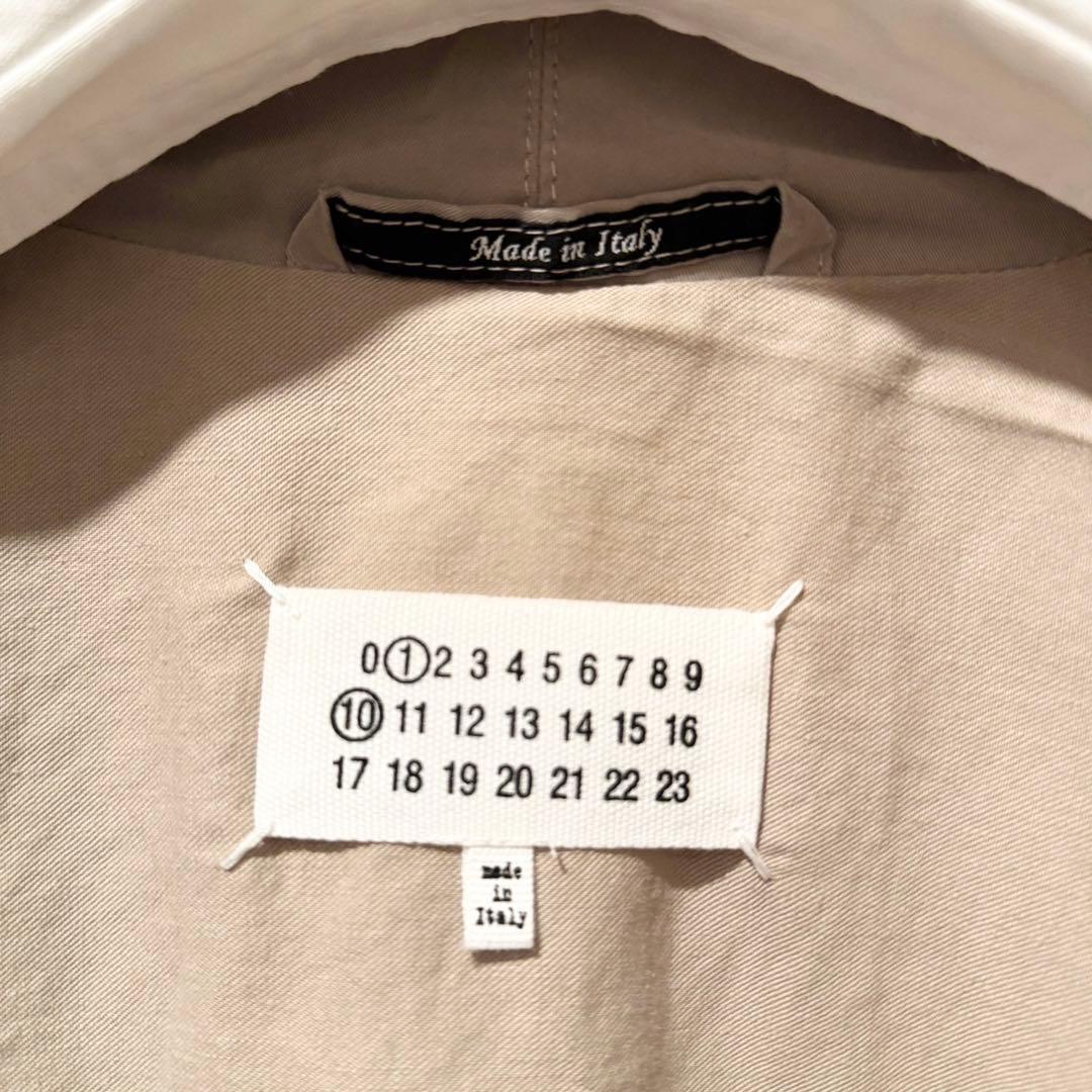 メゾンマルジェラ ステンカラー トレンチコート 40 保存袋 ハンガー付き