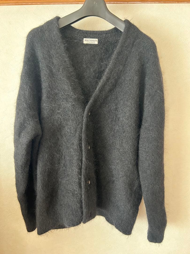 BEAUTY&YOUTH シャギーモヘアカーディガン