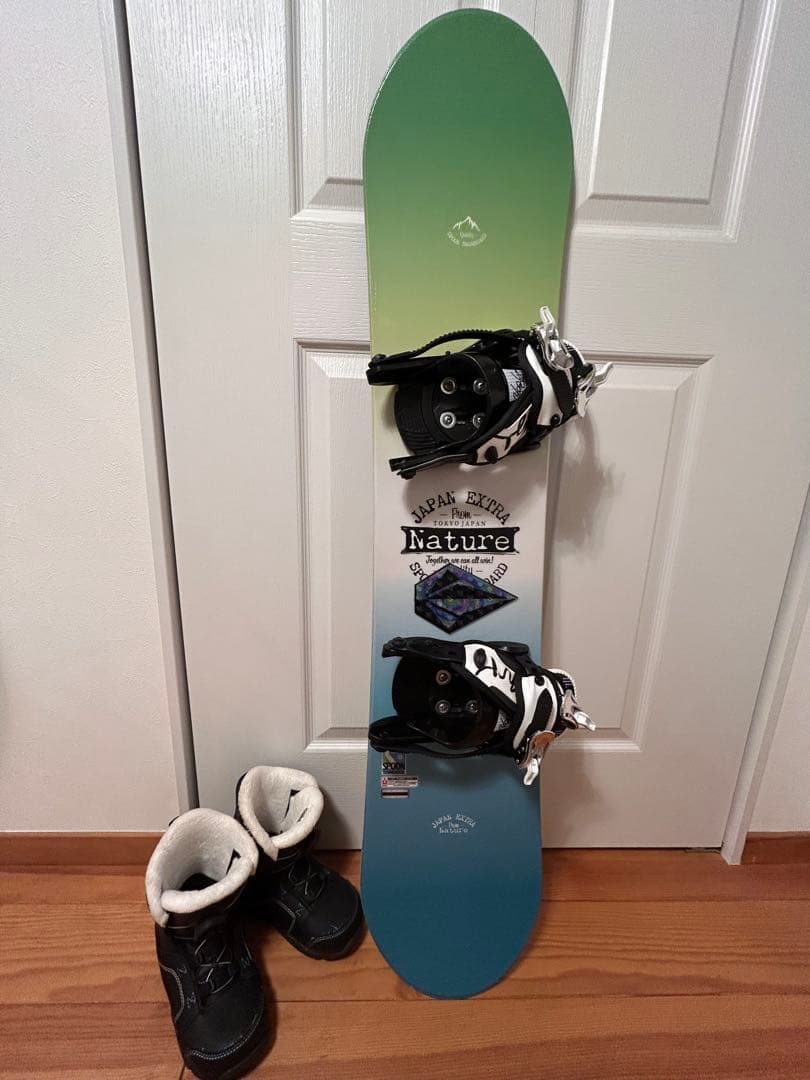 SPOON Natureキッズ スノーボードビンディングブーツ3点セット 120