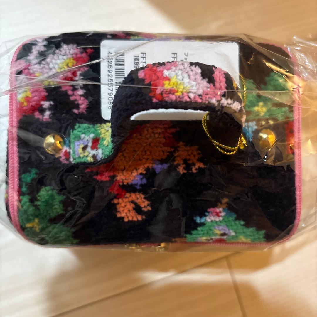 フェイラー　神崎恵さん　ファンキーフォーチュン　バニティポーチ　ネイビー