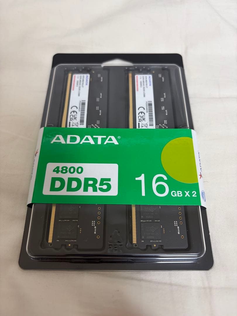 【新品】ADATA DDR5-4800 16GB x2 (32GB)