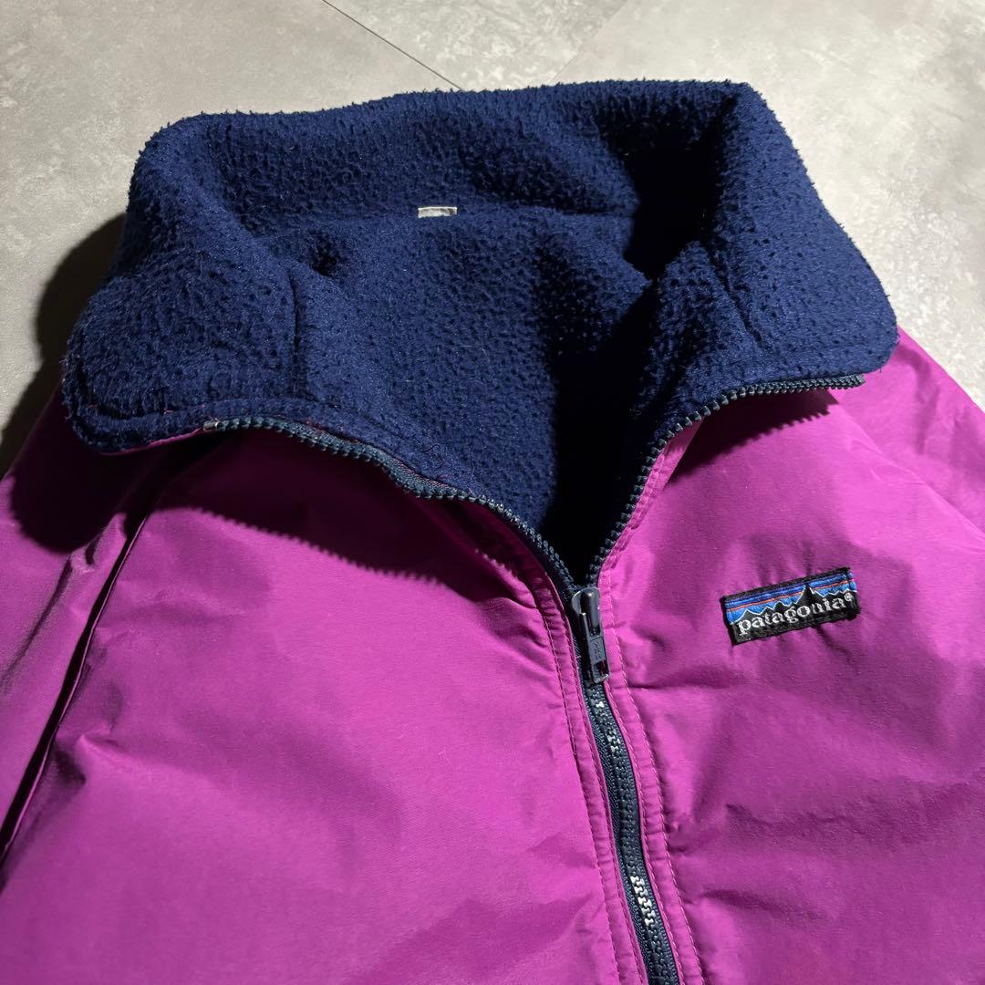 90s patagonia パタゴニア　シェルドシンチラジャケット　紫　USA