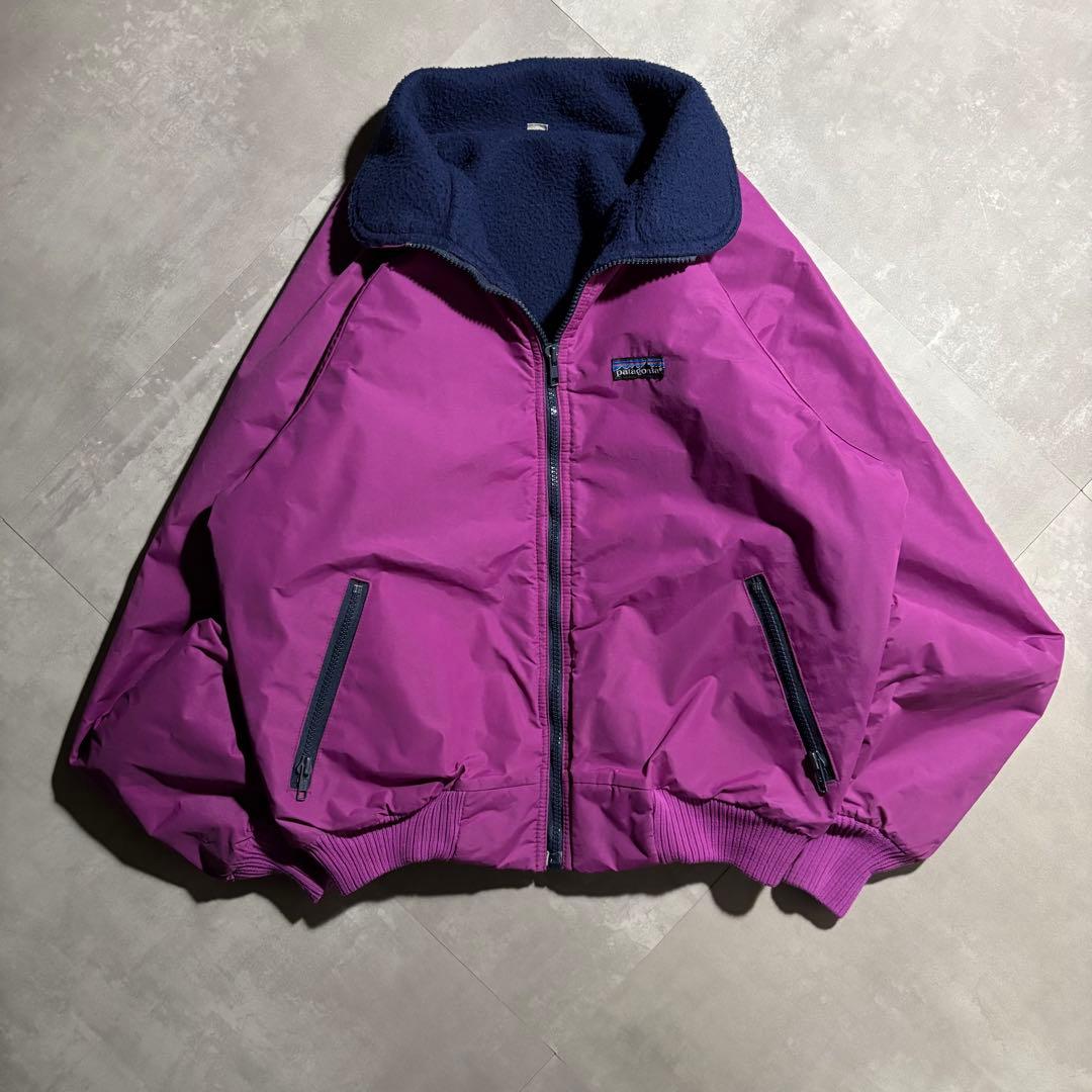 90s patagonia パタゴニア　シェルドシンチラジャケット　紫　USA