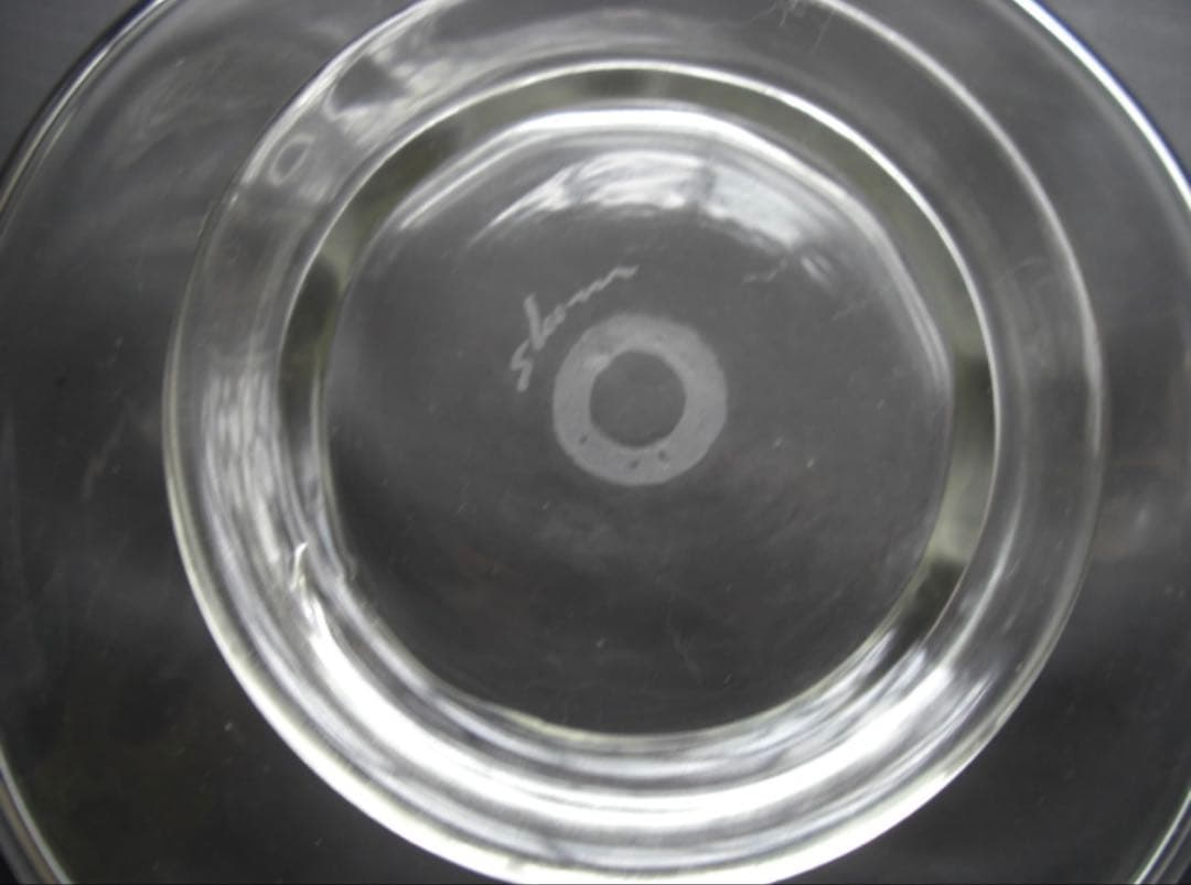 舩木倭帆さんの吹きガラス　コンポート　皿