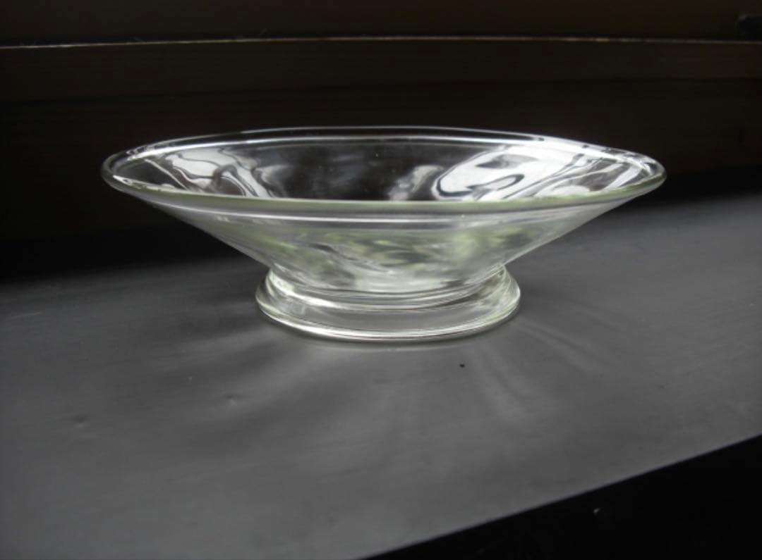 舩木倭帆さんの吹きガラス　コンポート　皿