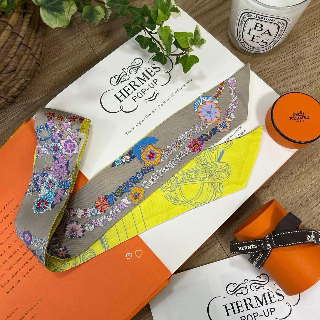 HERMESエルメス　ツイリー　ブリッドドゥガラアンフルール　25SS　フラワー