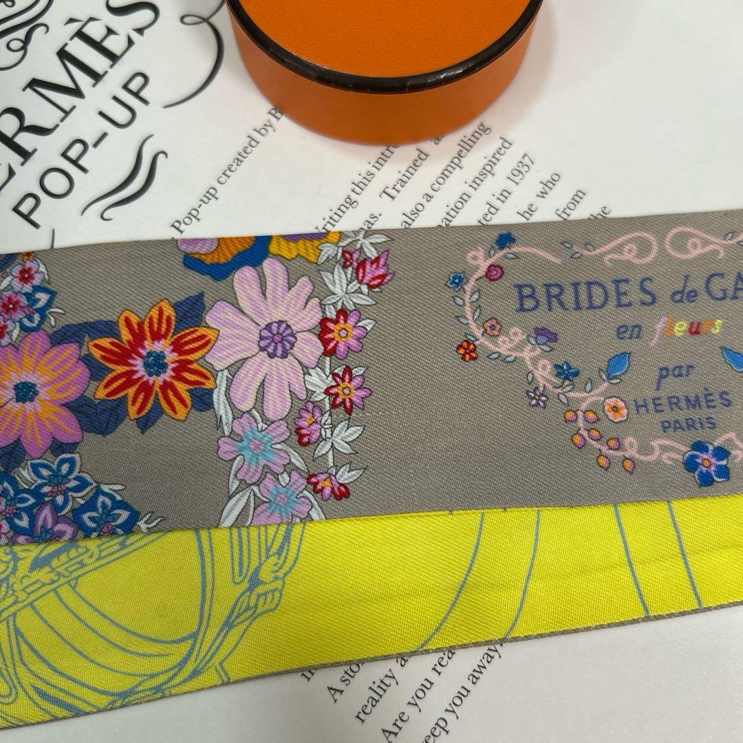 HERMESエルメス　ツイリー　ブリッドドゥガラアンフルール　25SS　フラワー