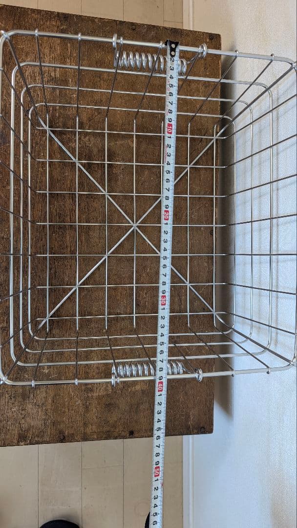 [美品] ステンレス製　給食カゴ　ワイヤーバスケット　4つセット