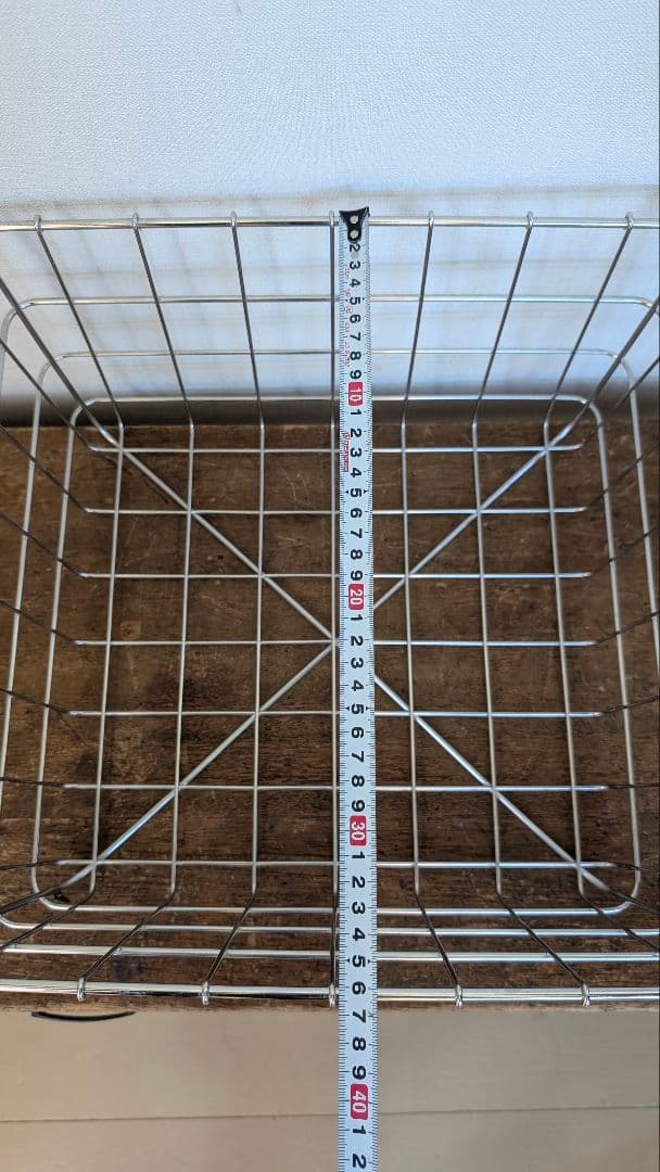 [美品] ステンレス製　給食カゴ　ワイヤーバスケット　4つセット