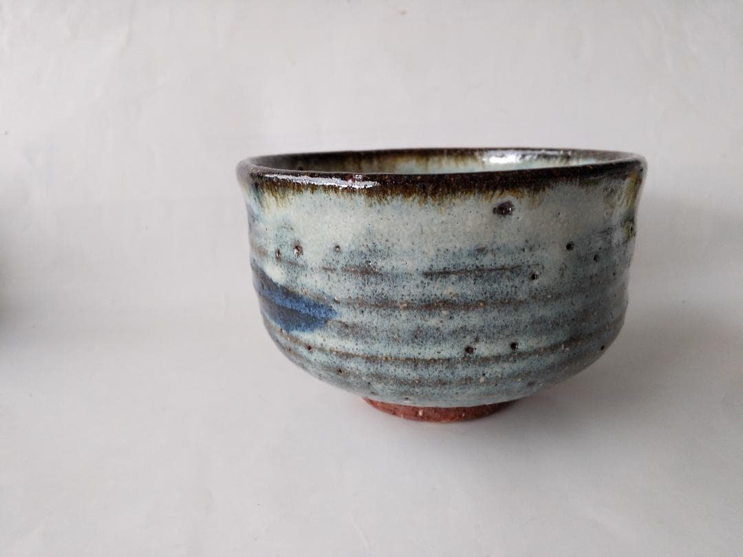 清水正次 作 「 笹 」茶碗 共箱 共布 栞 茶道具 抹茶碗 新品 未使用品