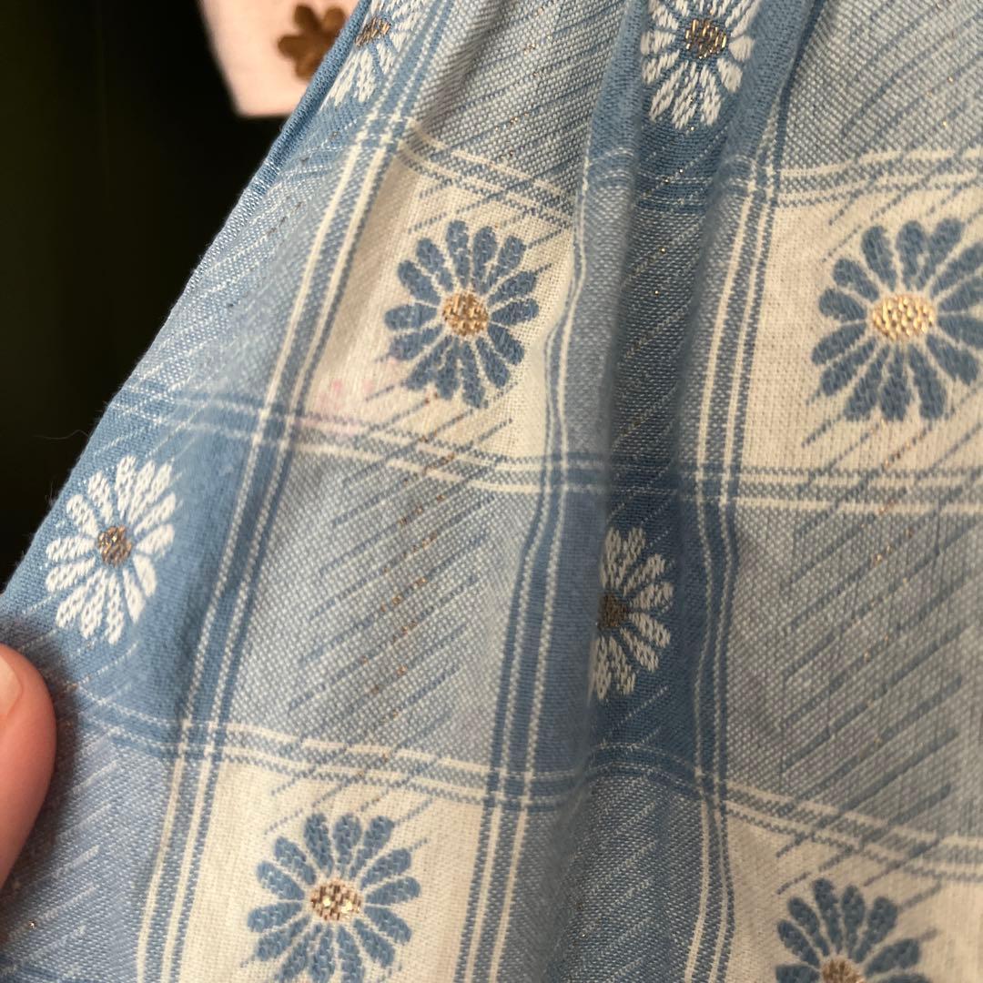 bonjour diary 刺繍花柄ワンピース　4y ヘアクリップ付き