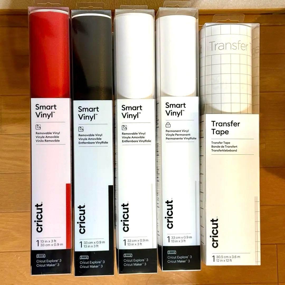 新品　cricut ビニール系素材　5本　セット　クリカット