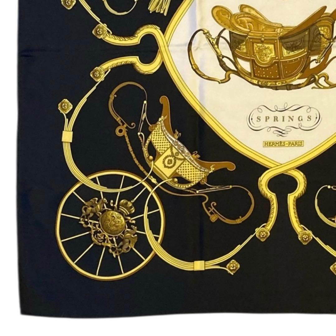 【美品】✨エルメス カレ90 スプリングス クリーニング済み 箱付