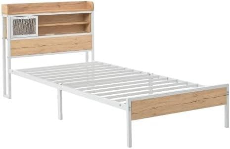 OSJ ベッドフレーム 木製 シングル シングルベッド パイプベッド ホワイト