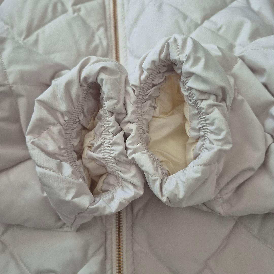 TAION×UNFILO人気✨キルティング ショート丈ブルゾン アイボリー