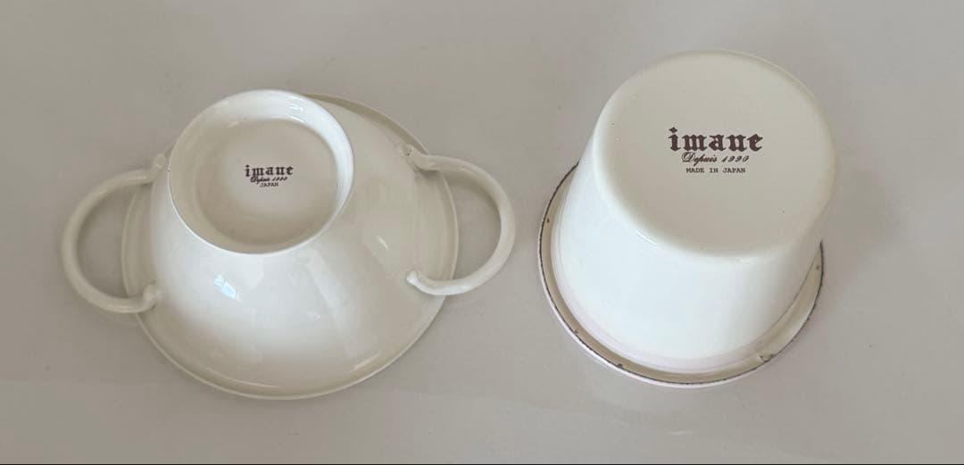 イマンダイアナローズ琺瑯フリーカップ１個プチコランダー１個