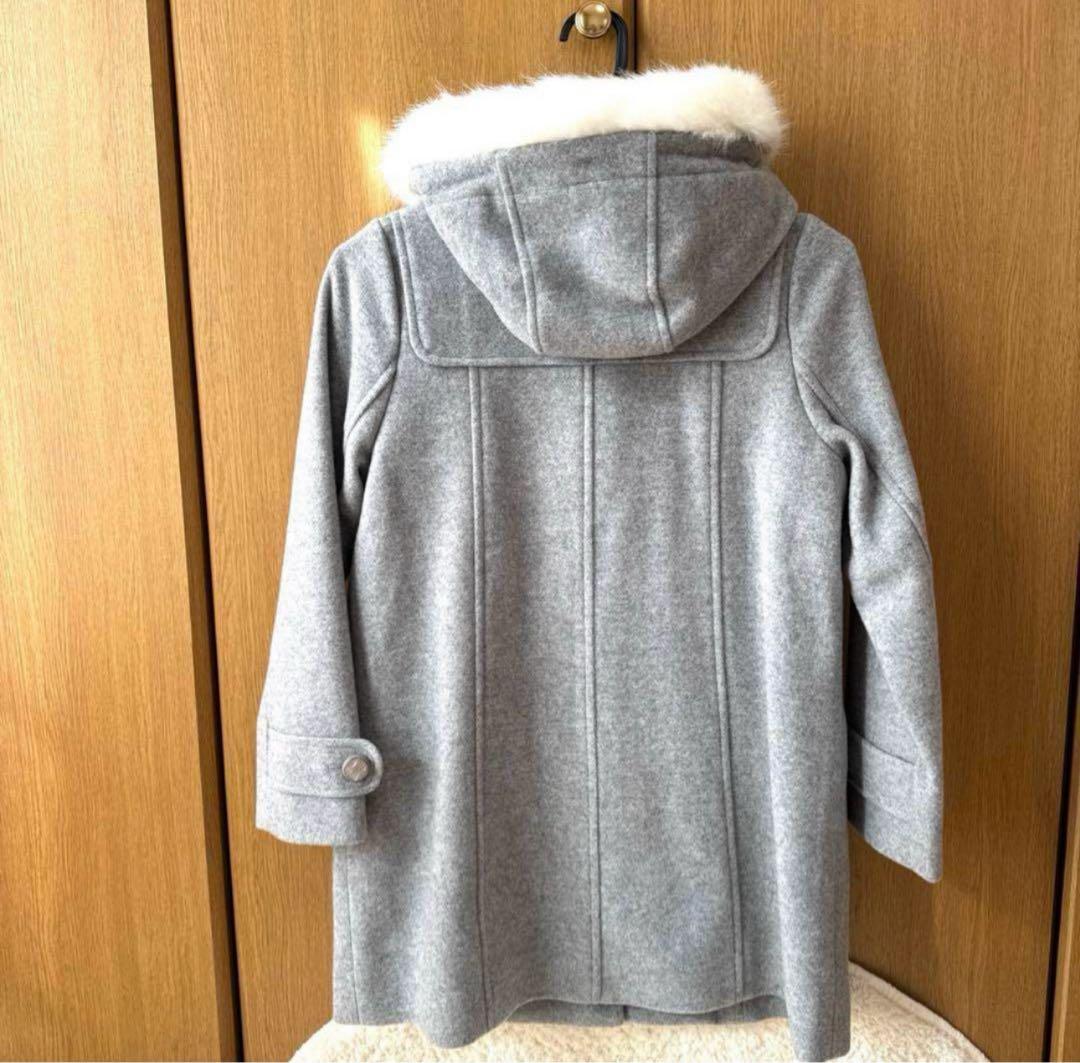 【rara】メゾピアノ/ファー付きダッフルコート/140/グレー
