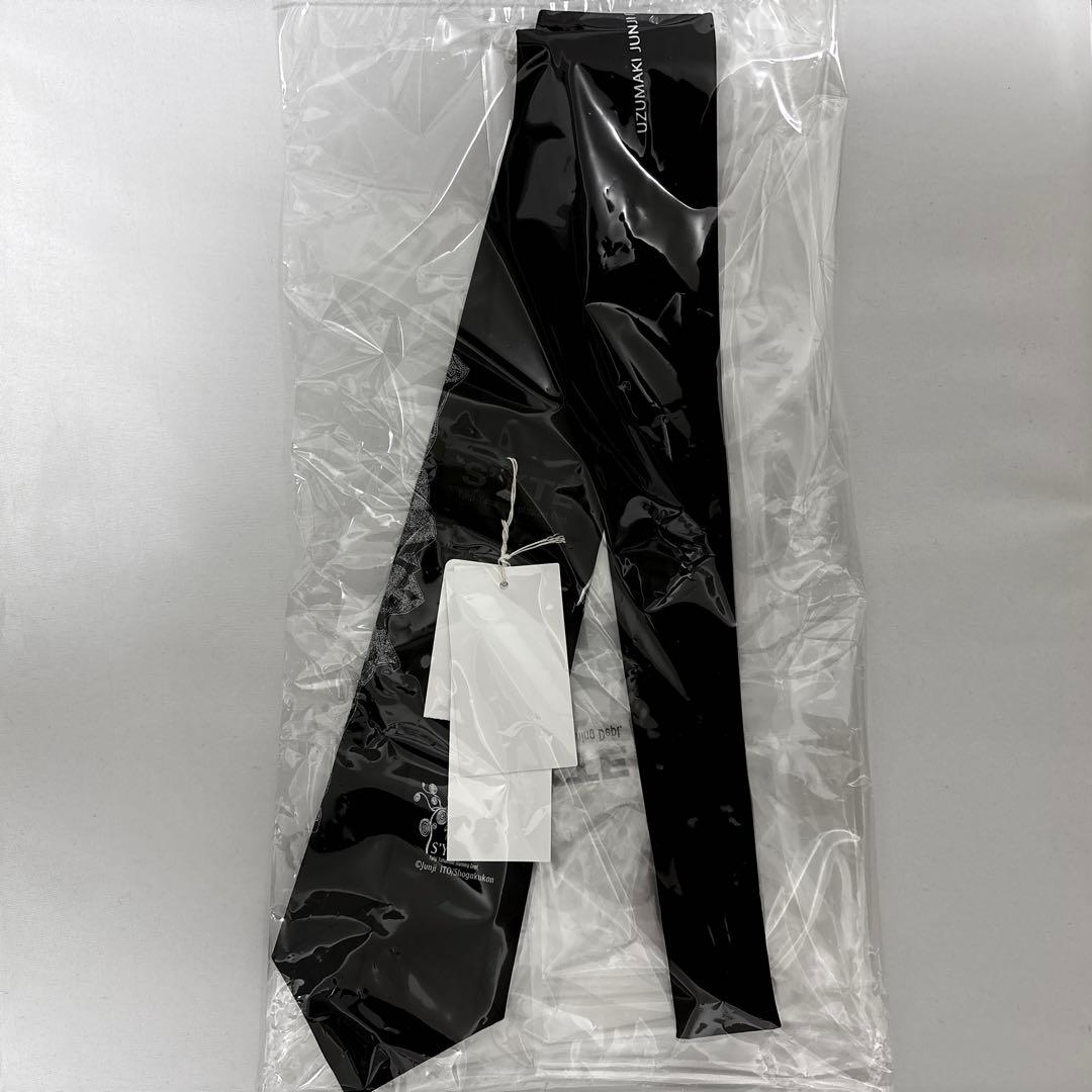 S'YTE×伊藤潤二 25aw 黒谷あざみ シルク ネクタイ / うずまき