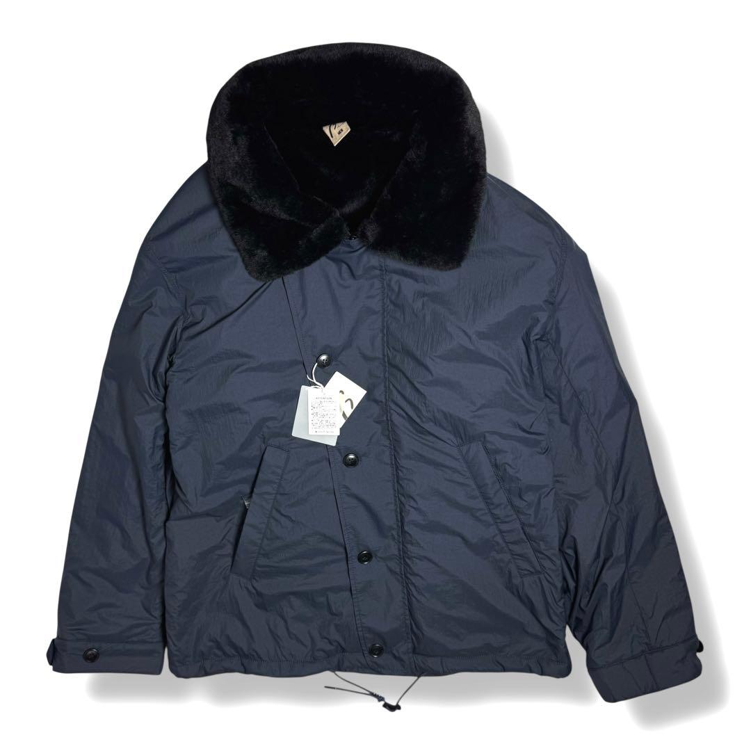 β MEN｜未使用タグ付き裏ボアライトナイロンタフタブルゾンLベータメン