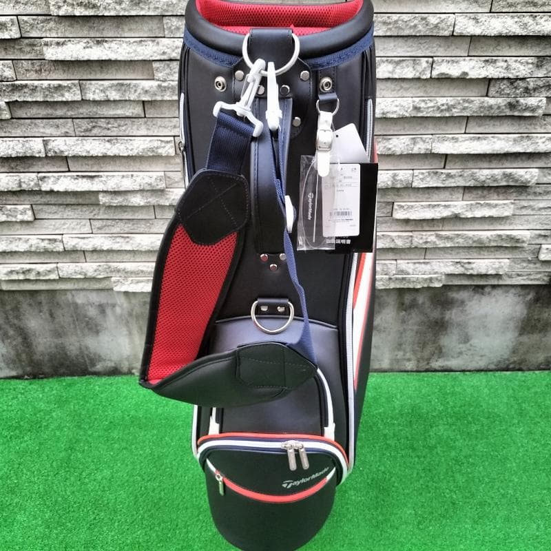 中古品 テーラーメイド メタルT キャディバッグ TD297 NAVY