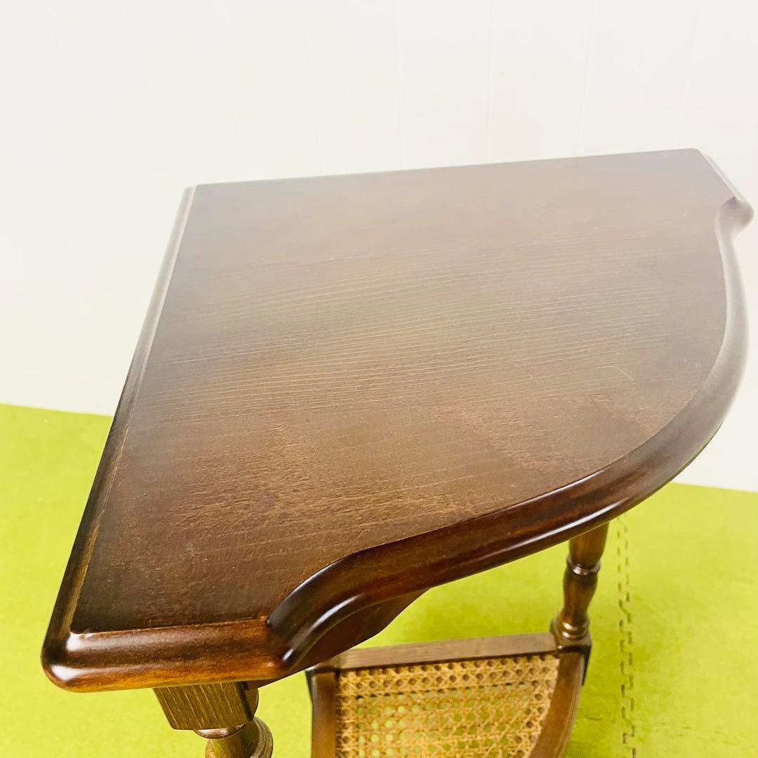 カリモク コロニアル　オールドカリモク　コーナーテーブル コーナーラック