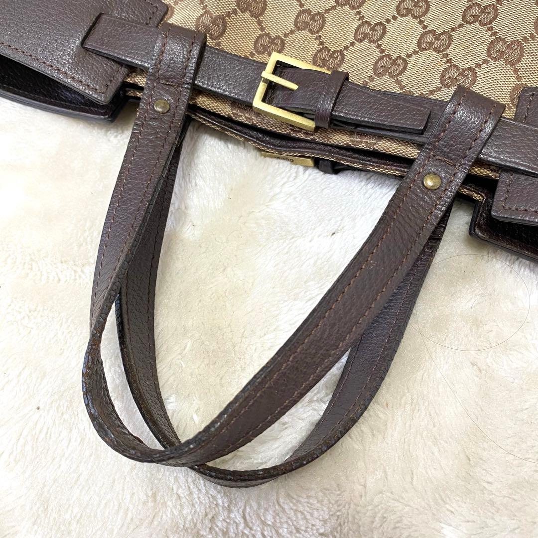 仕*ん様 GUCCI ✨良品✨ トートバッグ マザーズバッグ キャンバス レザー