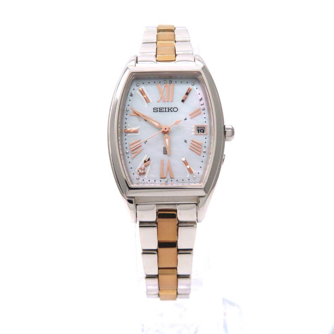 美品 SSVW117 ルキア 電波ソーラー セイコー 時計 トノー ダイヤ