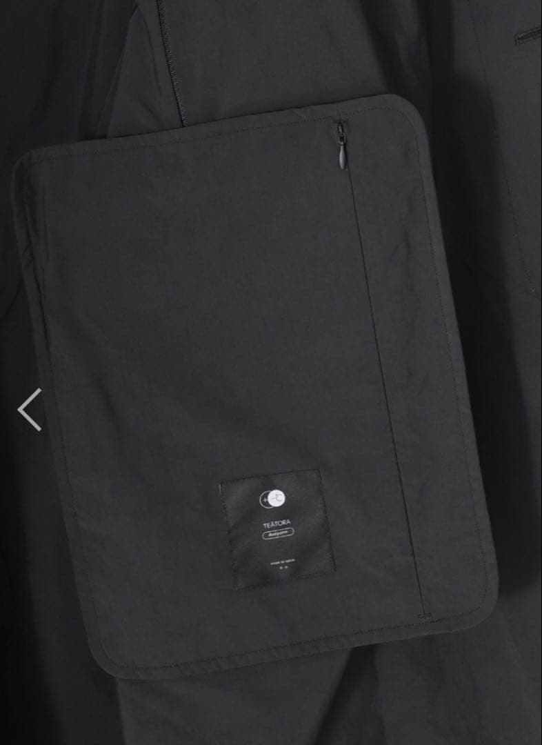 TEATORA DEVICE COAT DUAL POINT ブラック サイズ2