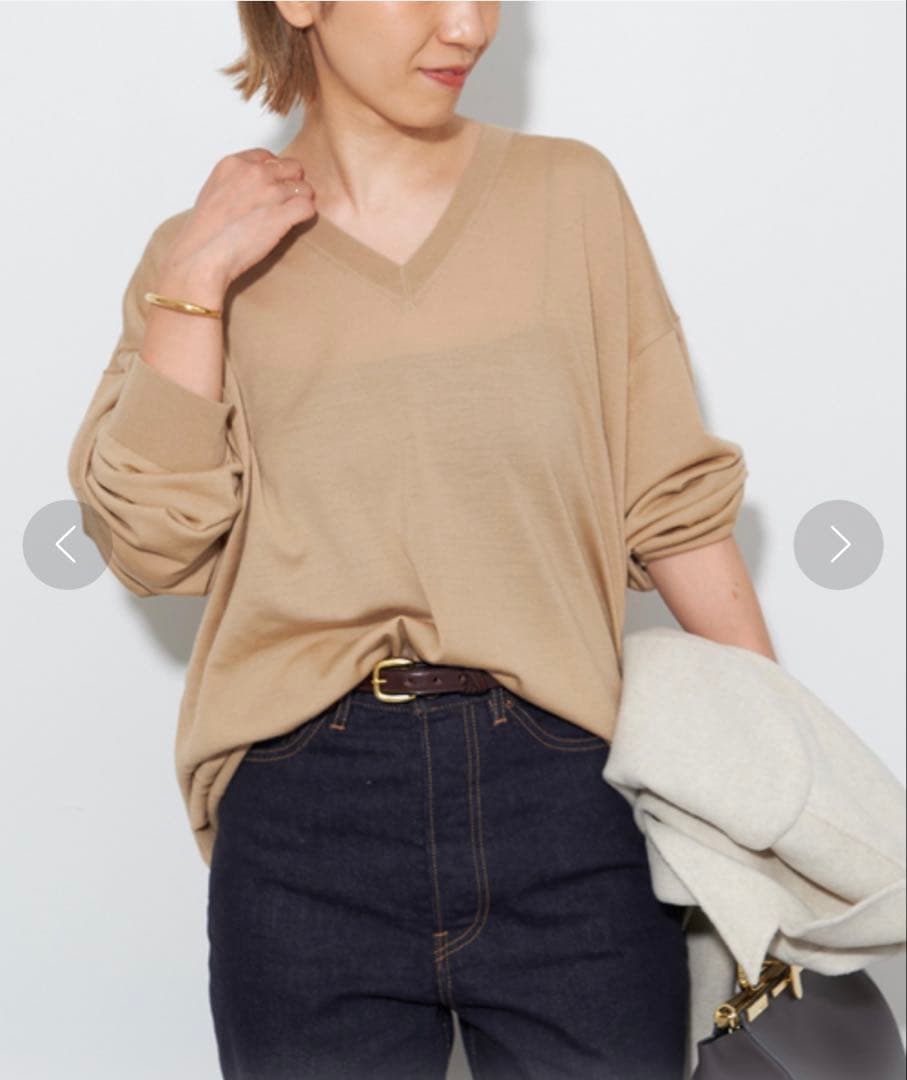 新品　plage プラージュ　Vネックニット　定価19,800円