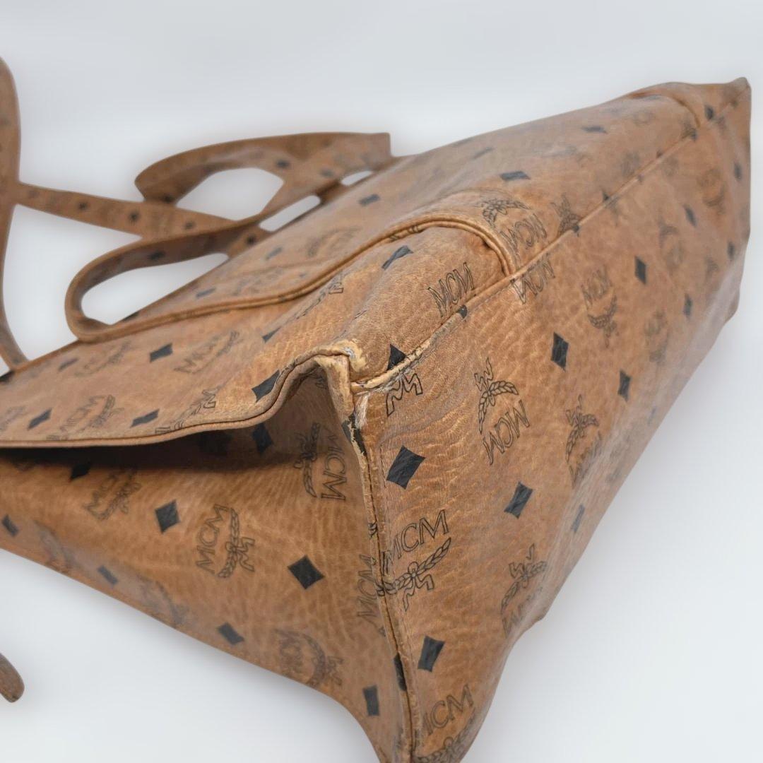 MCM エムシーエム　ヴィセトス柄トートバッグ　肩掛け　レザー