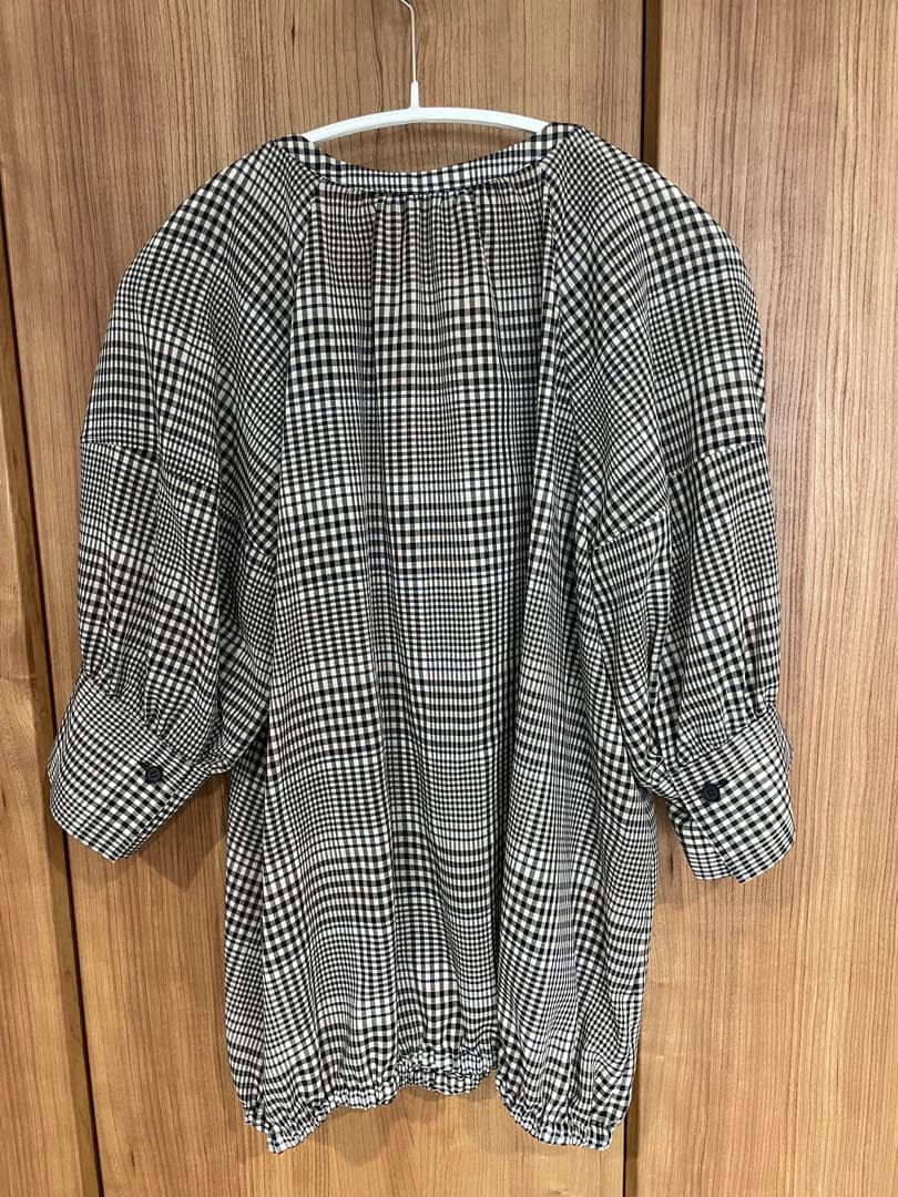 theory luxeセオリーリュクス　チェックタイブラウス