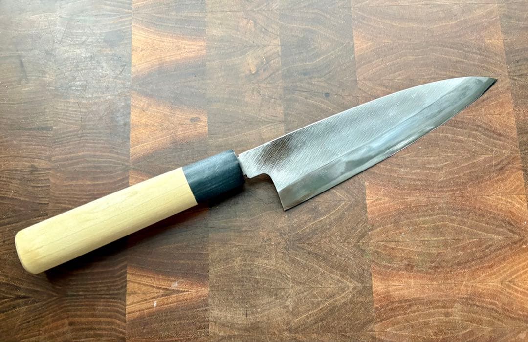 堺打刃物　出刃　170mm 6寸　包丁　薄口　舟行　和包丁　未使用　白鋼