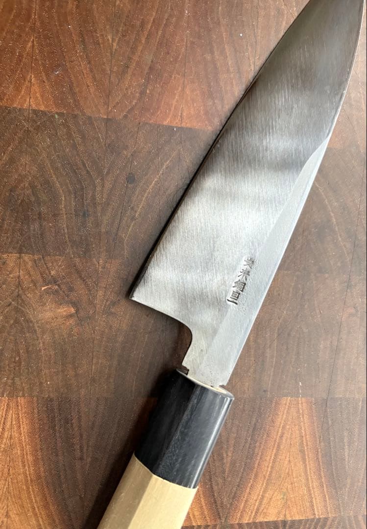 堺打刃物　出刃　170mm 6寸　包丁　薄口　舟行　和包丁　未使用　白鋼