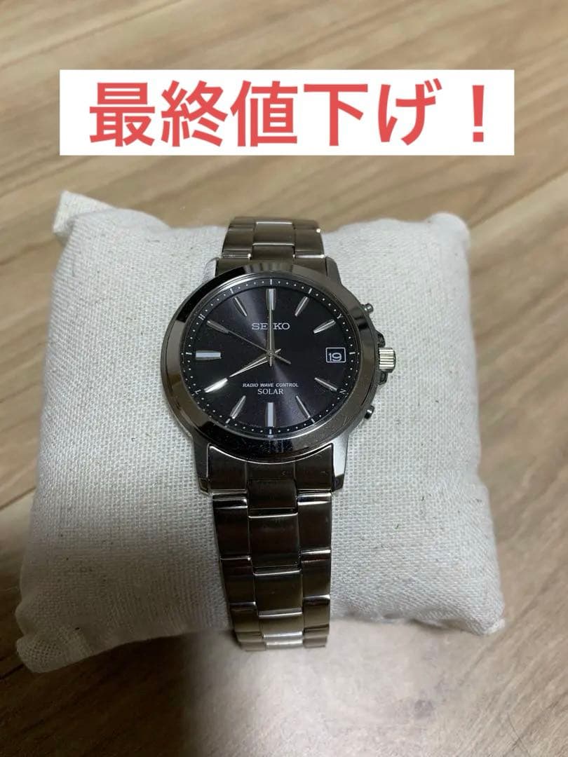SEIKO ソーラー電波腕時計 SBTM169